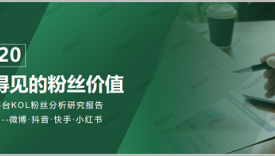 四大平台粉丝价值报告：教你如何做好双微一抖、小红书！