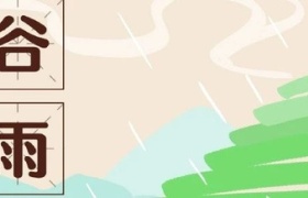 今年谷雨海报文案，很清爽