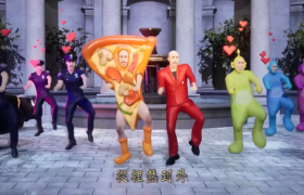 台湾必胜客再出魔性MV，歌手黄宣变成了披萨人！